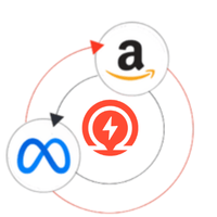 Meta to Amazon Circle Icon